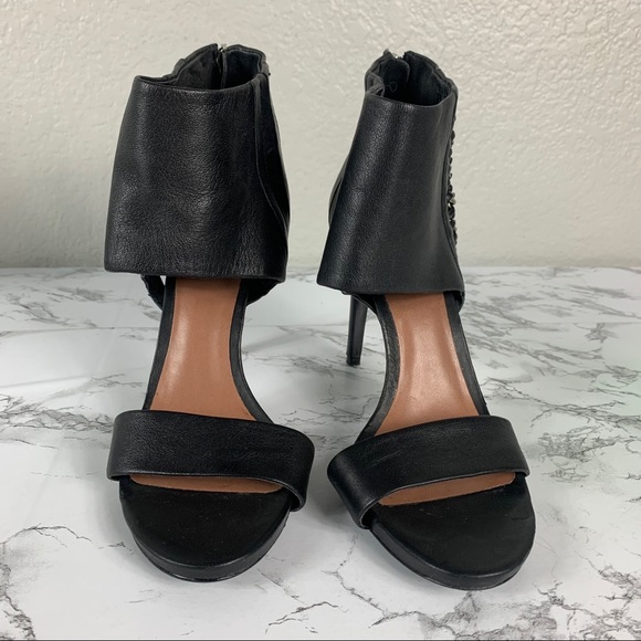 Vince Camuto Freya Black Open Toe Heel Sandals 8.5 - Picture 3 of 11